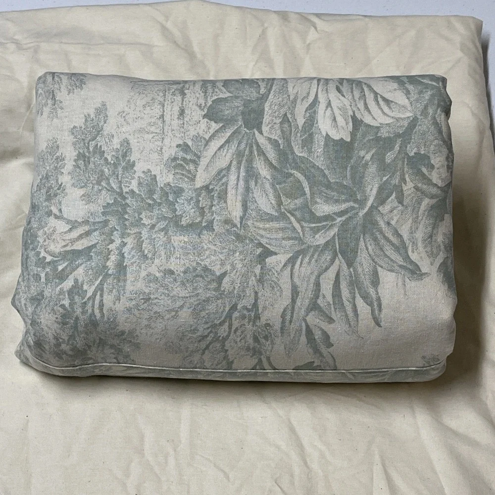 Pottery Barn Matine Toile Green Duvet Cover Set Twin French Country Bed Skirt